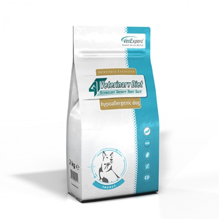 4T Veterinary Diet Hippoalergenic Insect 2 kg thepetclub.ro/